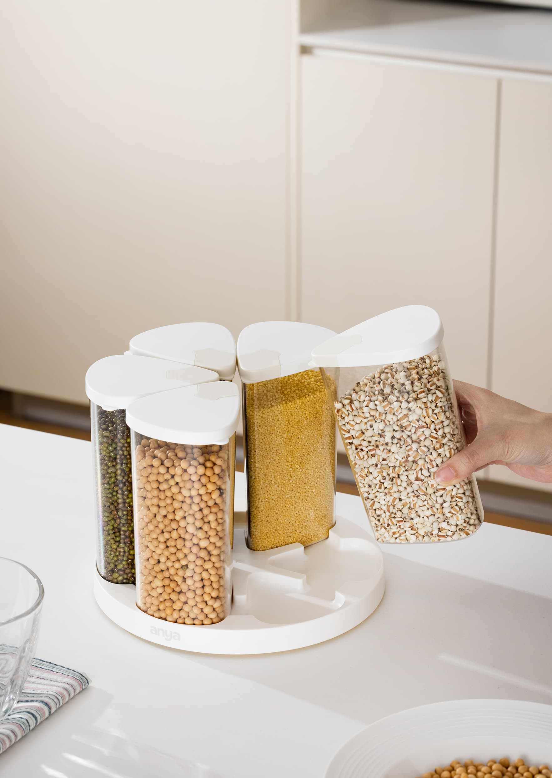 Rotating Grain Container Set